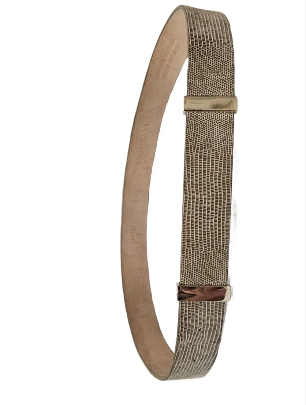 Ann Taylor Lizard Embossed Leather Belt Size S